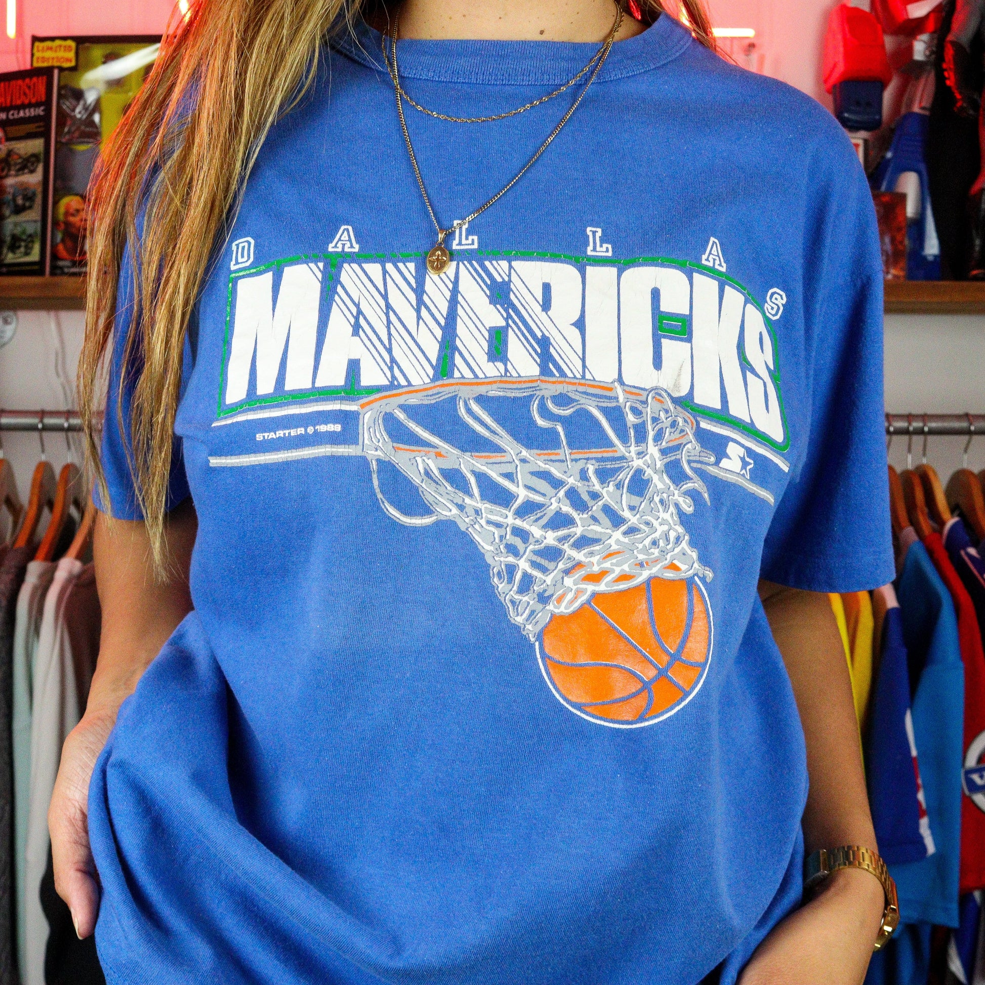 1988 Starter NBA Dallas Mavericks T-Shirt (XL)