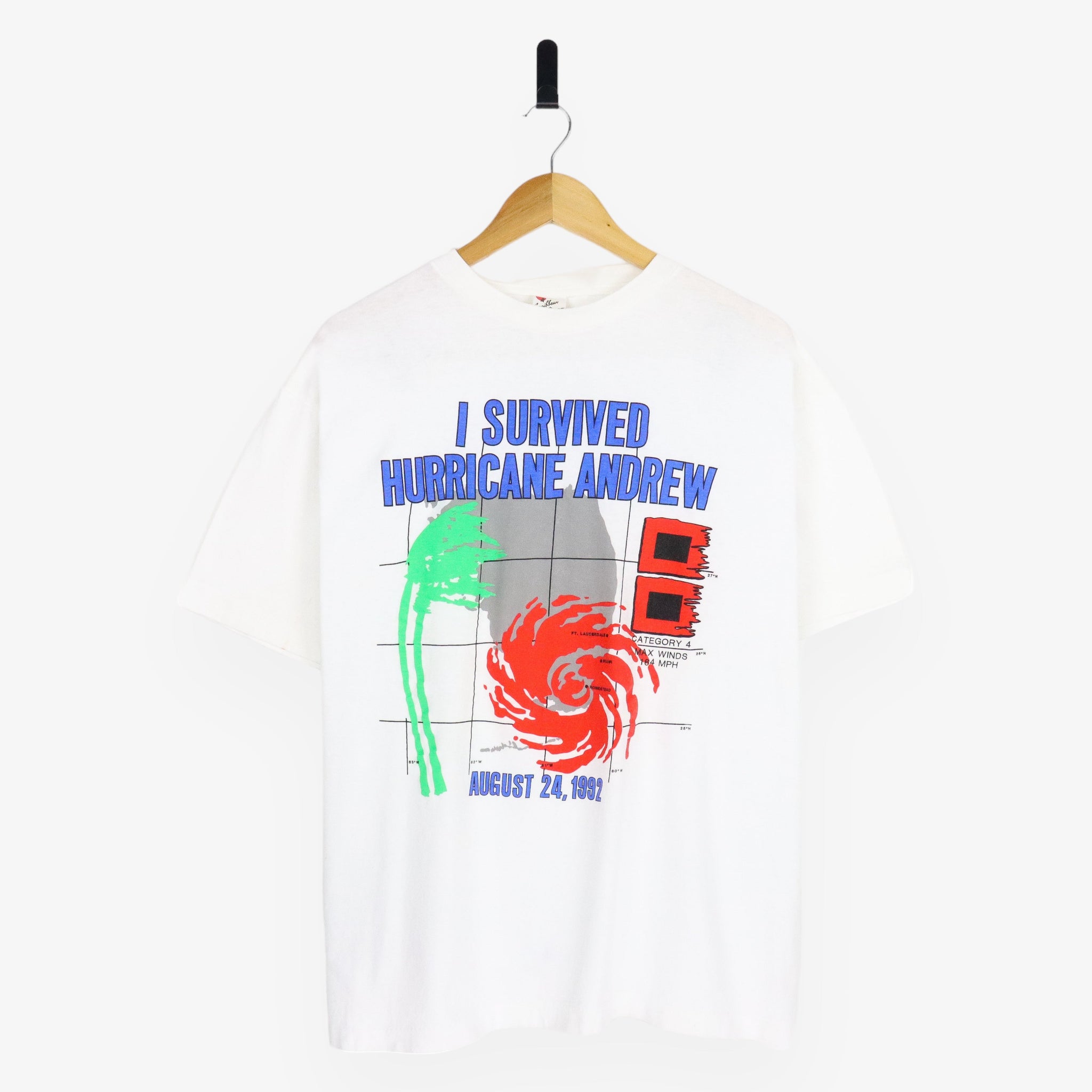 1992 I Survived Hurricane Andrew SS-Tee (XL)