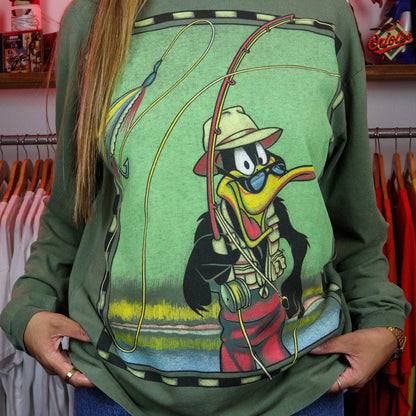 1995 Looney Tunes Daffy Duck LS-Tee (M)