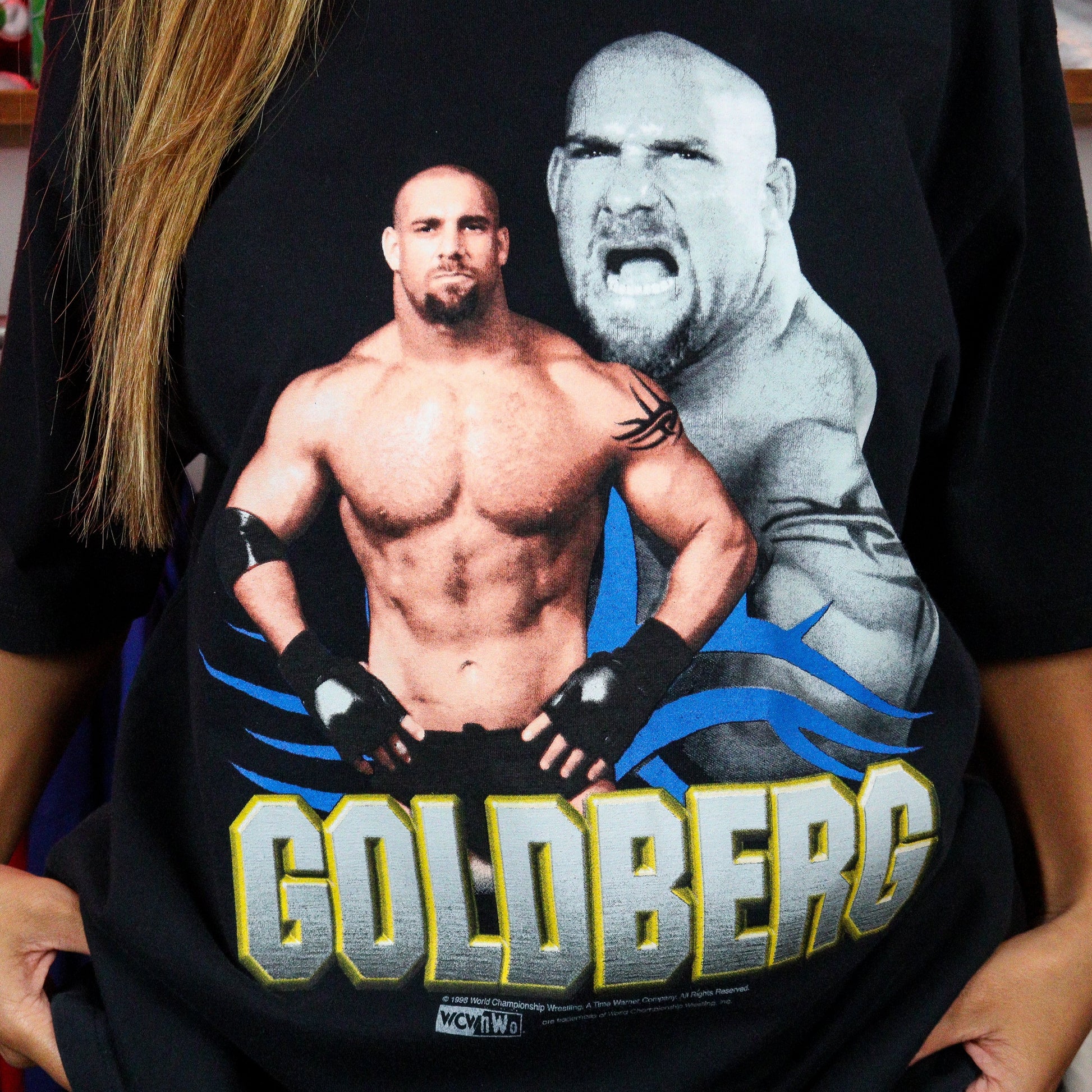 1998 Top Heavy WCW Bill Goldberg Graphic T-Shirt (XXL)