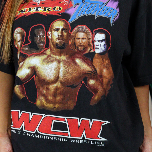 2000 WCW Nitro Thunder Australian Tour T-Shirt (XL) - RARE