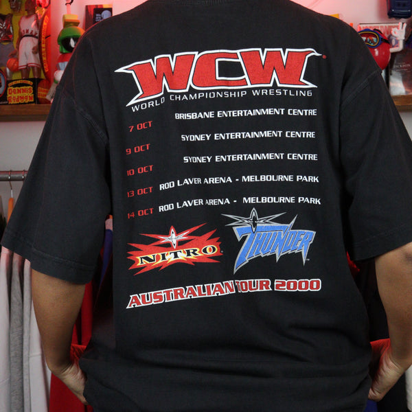 2000 WCW Nitro Thunder Australian Tour T-Shirt (XL) - RARE