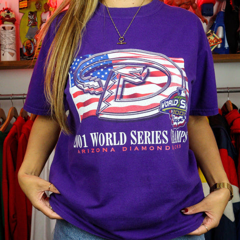 2001 MLB Arizona Diamondbacks World Series T-Shirt (M)