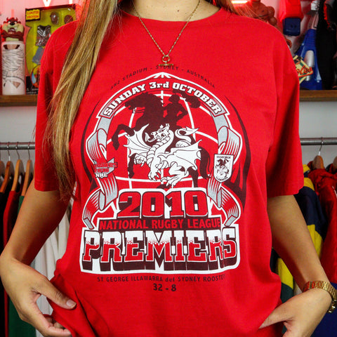 2010 NRL St George Dragons Premiers T-Shirt (M)