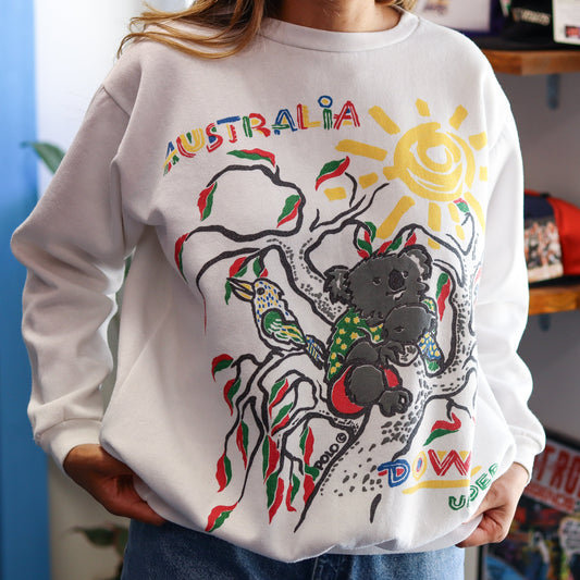 90's Australia Down Under Graphic Crewneck (L)