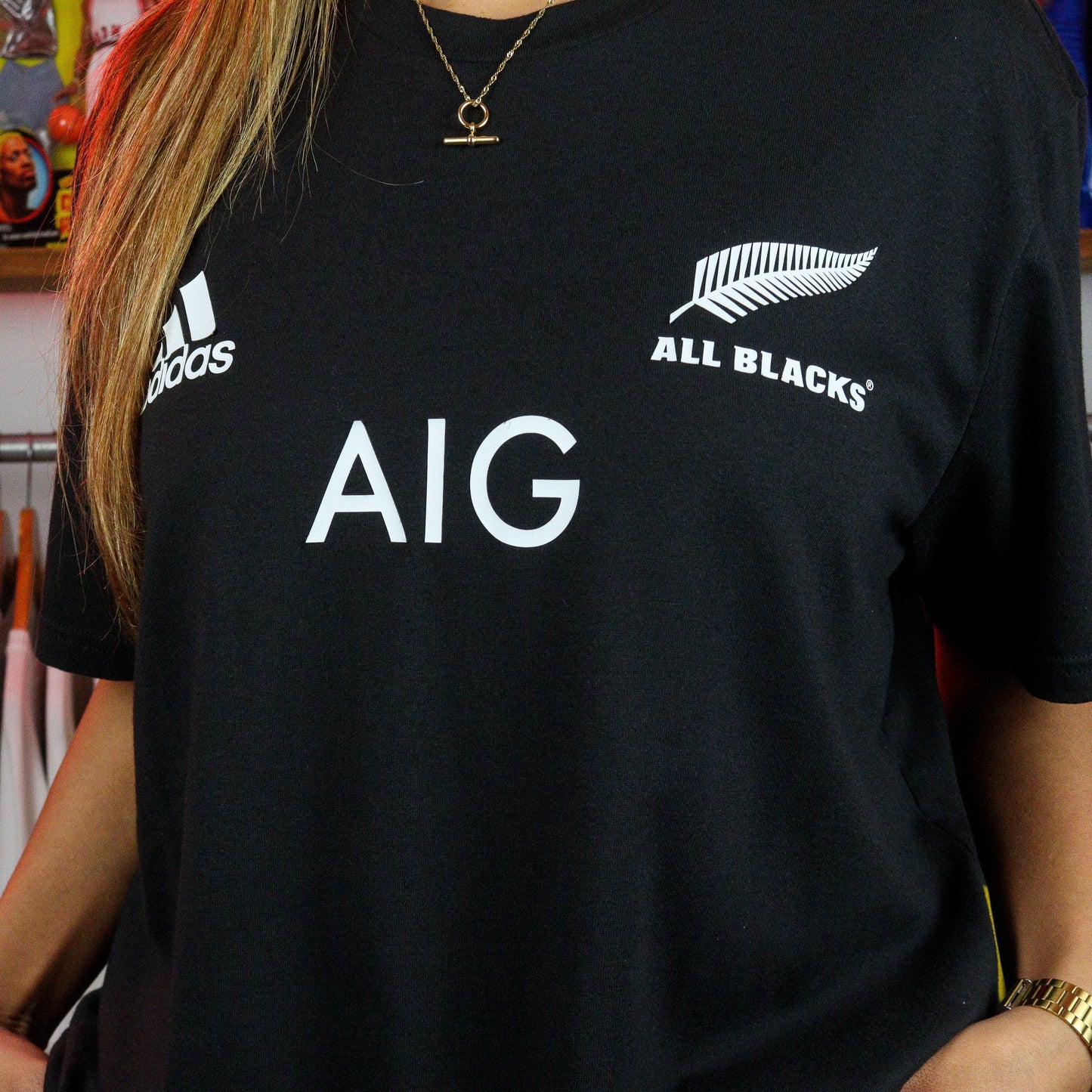 Adidas NZ All Blacks AIG T-Shirt (XL)