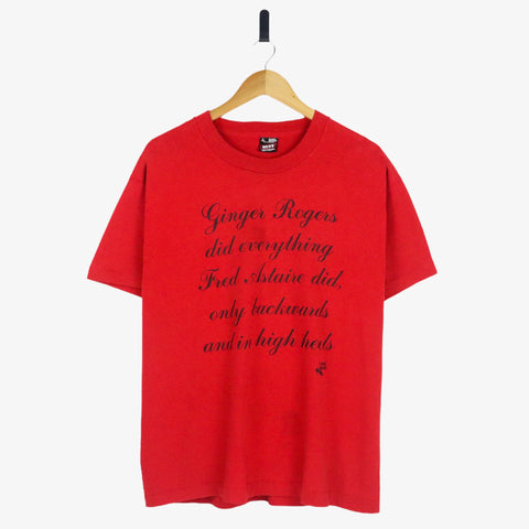 Ginger Rogers I Love Dance Graphic SS-Tee (L)
