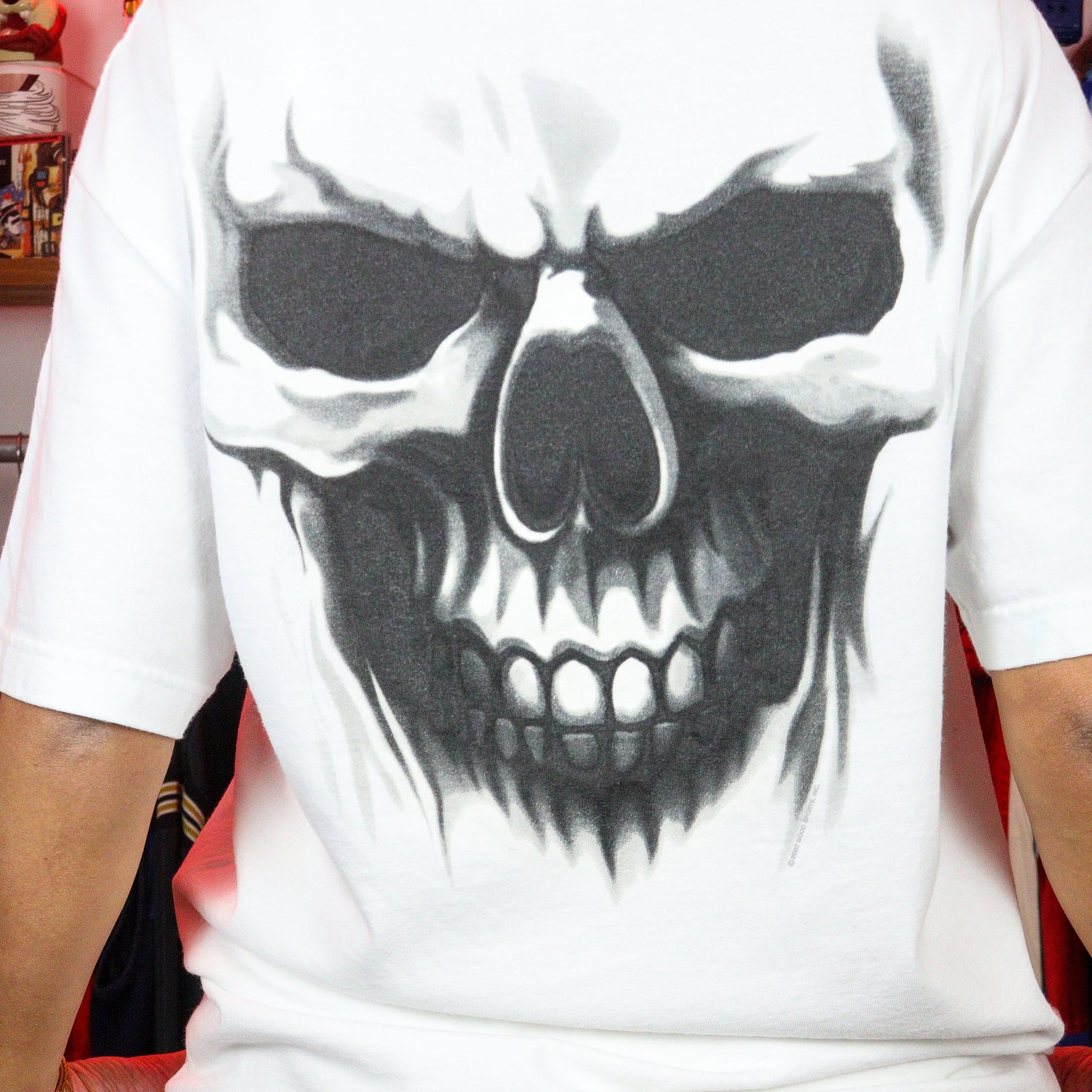 Hot Leathers Skull Graphic T-Shirt (L)