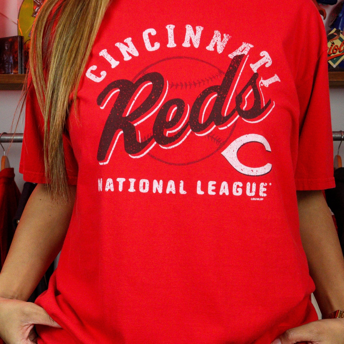 MLB Cincinnati Reds Graphic T-Shirt (L)