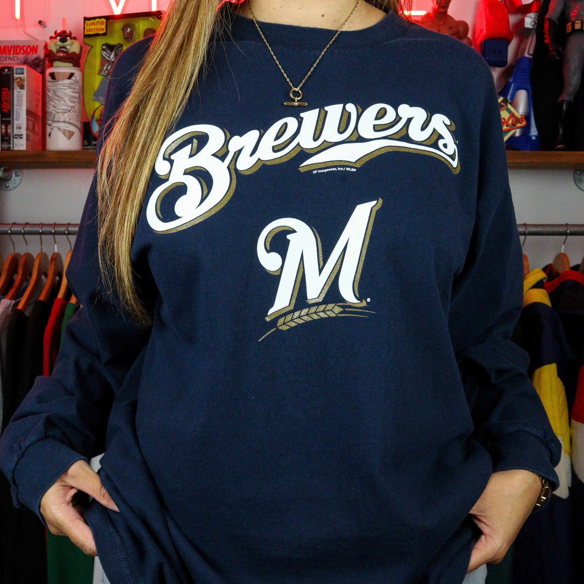 MLB Milwaukee Brewers LS T-Shirt (XL)