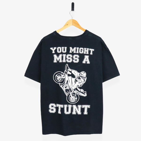 Miss A Stunt Motorcycle Graphic SS-Tee (XL)