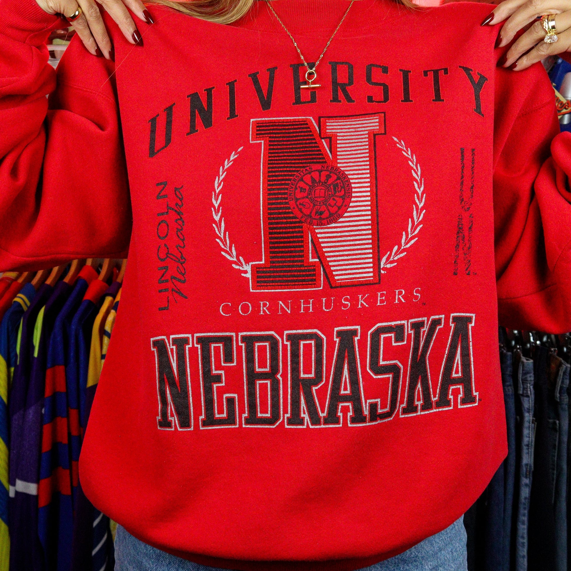 Nebraska University Logo Crewneck (XL)