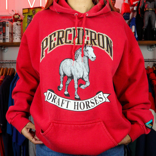 Percheron Draft Horses Logo Athletic Hood (XL)