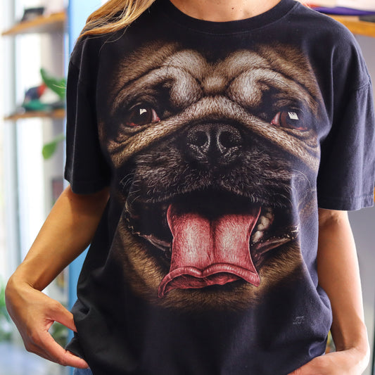 RockYeah Pug T-Shirt (L)