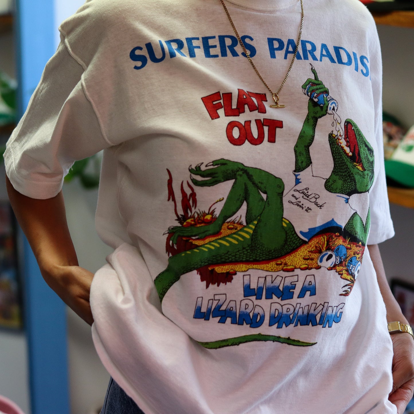 Surfers Paradise Flat Lizard T-Shirt (XL)