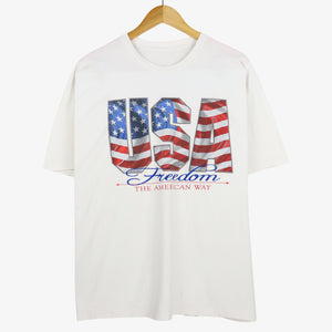 USA Freedom Logo SS-Tee (L)