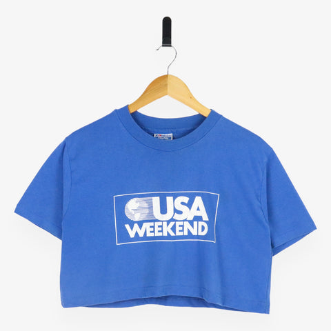 USA Weekend Cropped SS Tee (L)