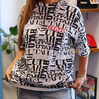 Utah All Over Print T-Shirt (L) - Made In USA