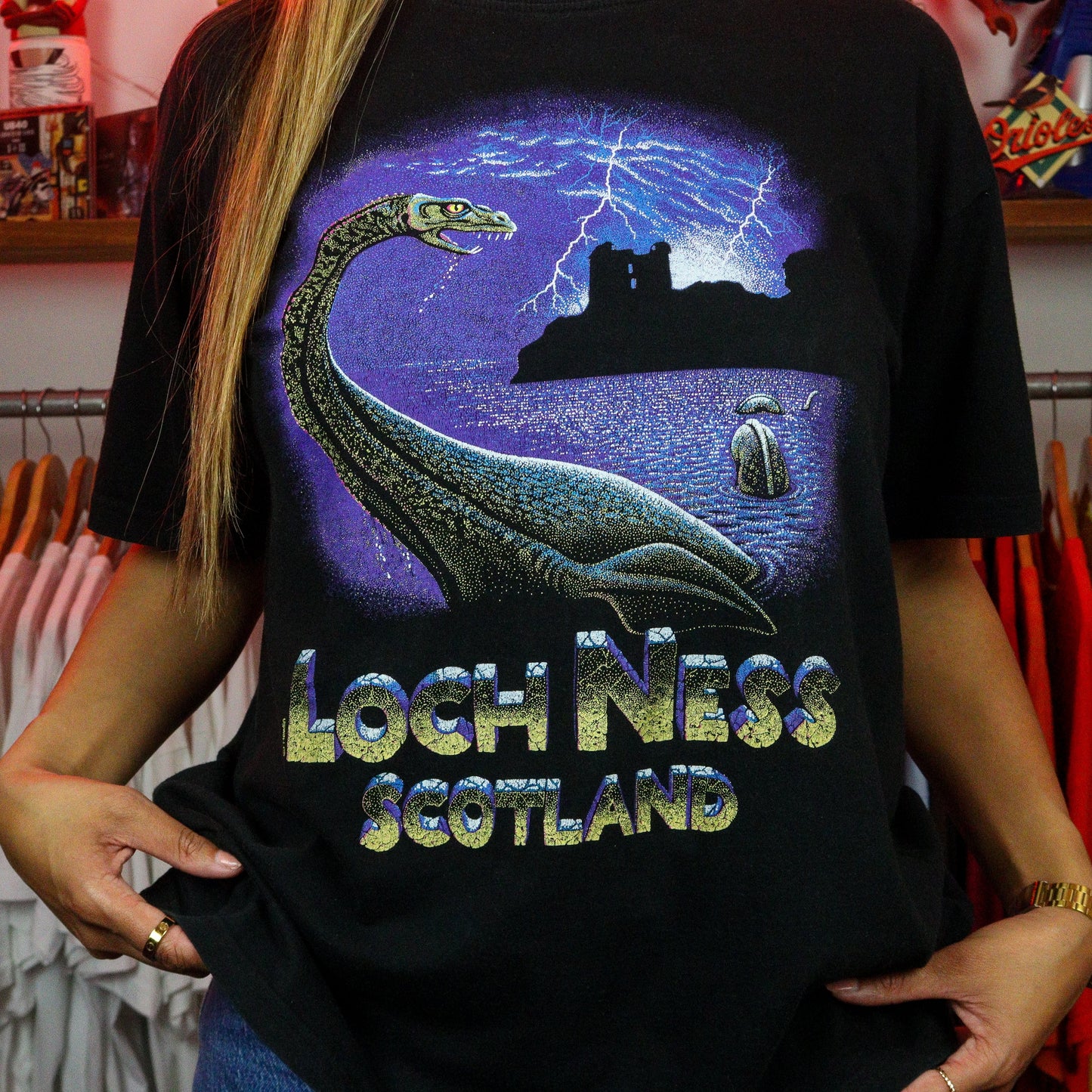 Vintage Loch Ness Scotland T-Shirt (L)