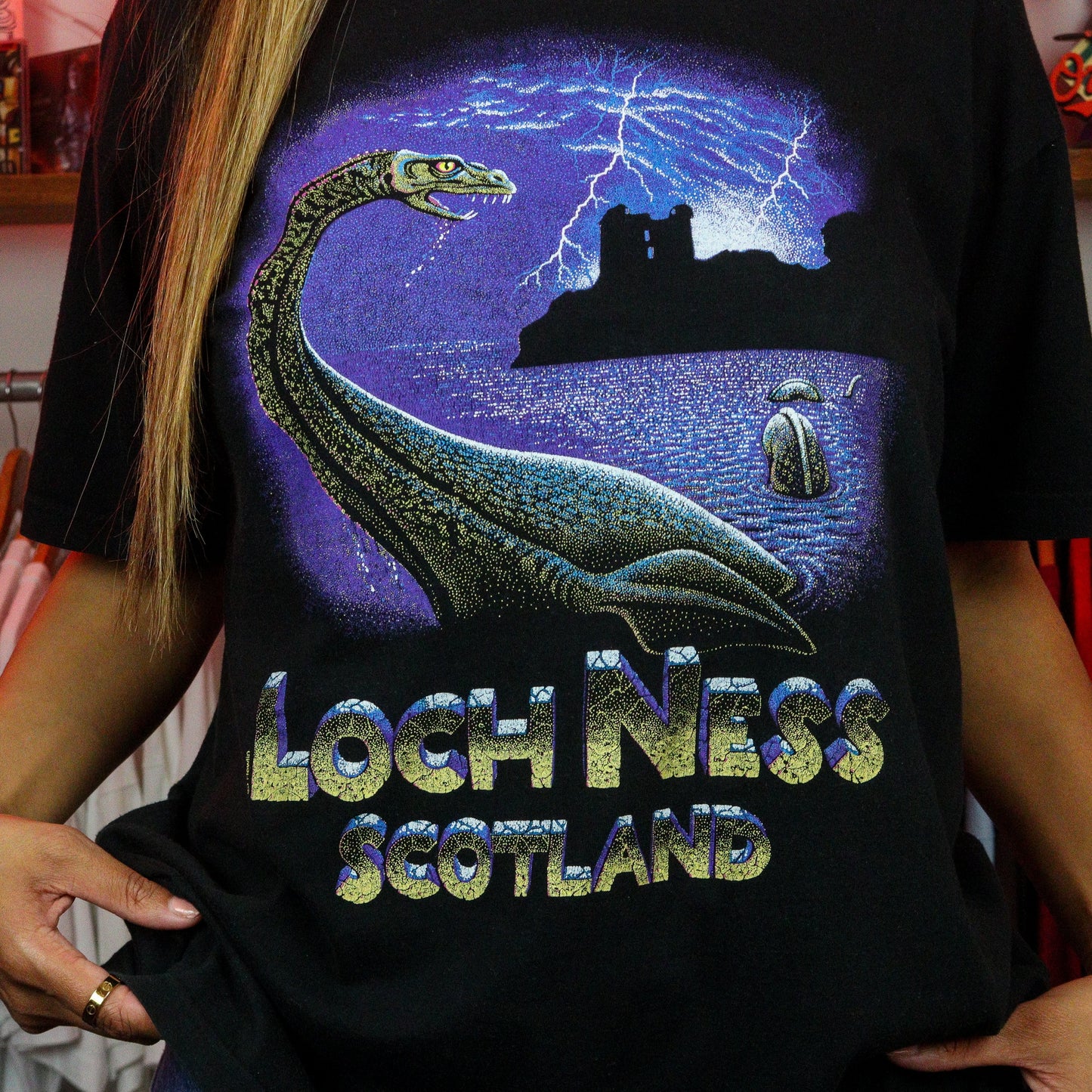 Vintage Loch Ness Scotland T-Shirt (L)