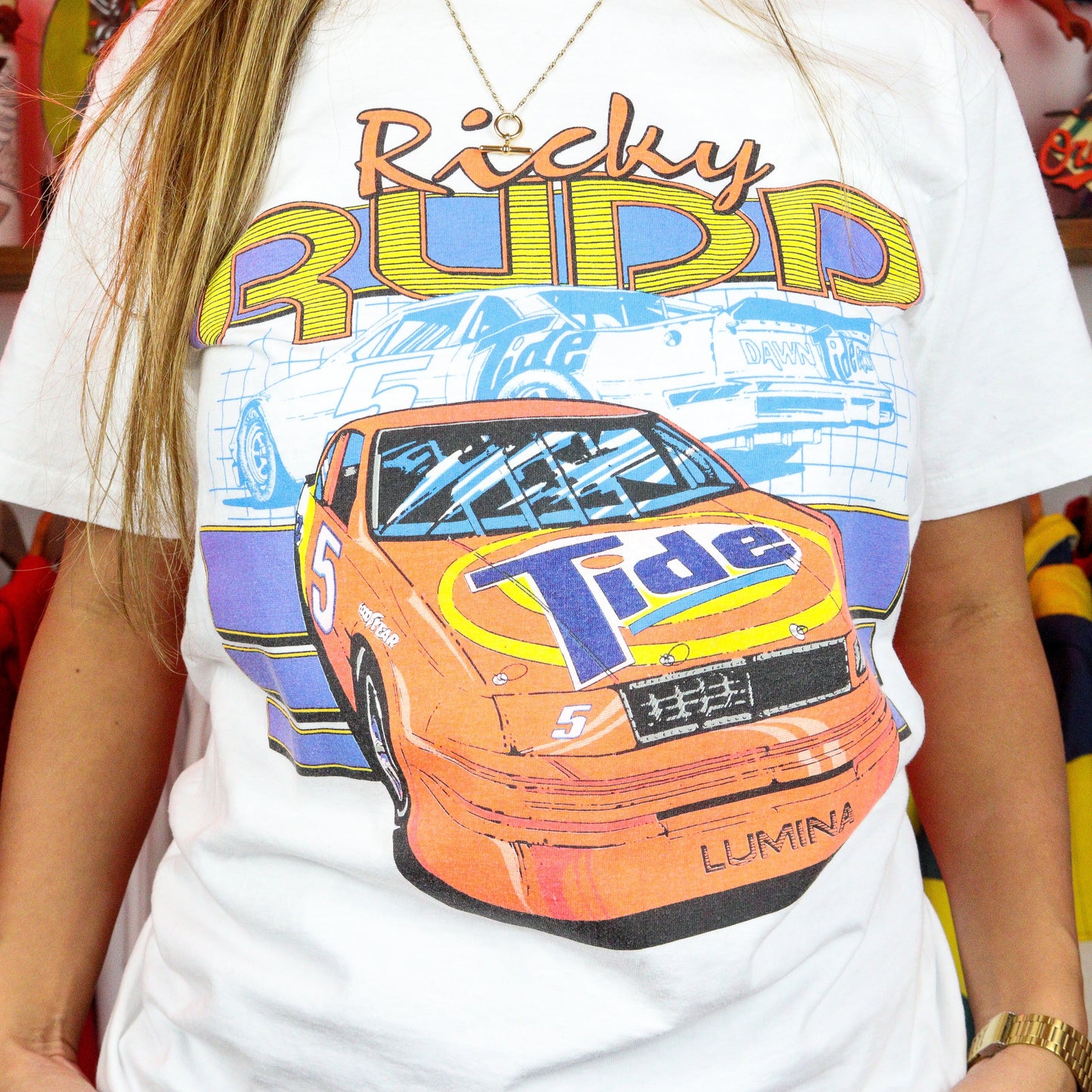 Vintage Nascar Ricky Rudd Graphic T-Shirt (M) - Single Stitch