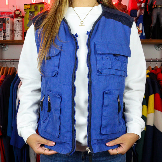 Vintage Utility Vest (XXL) - Blue